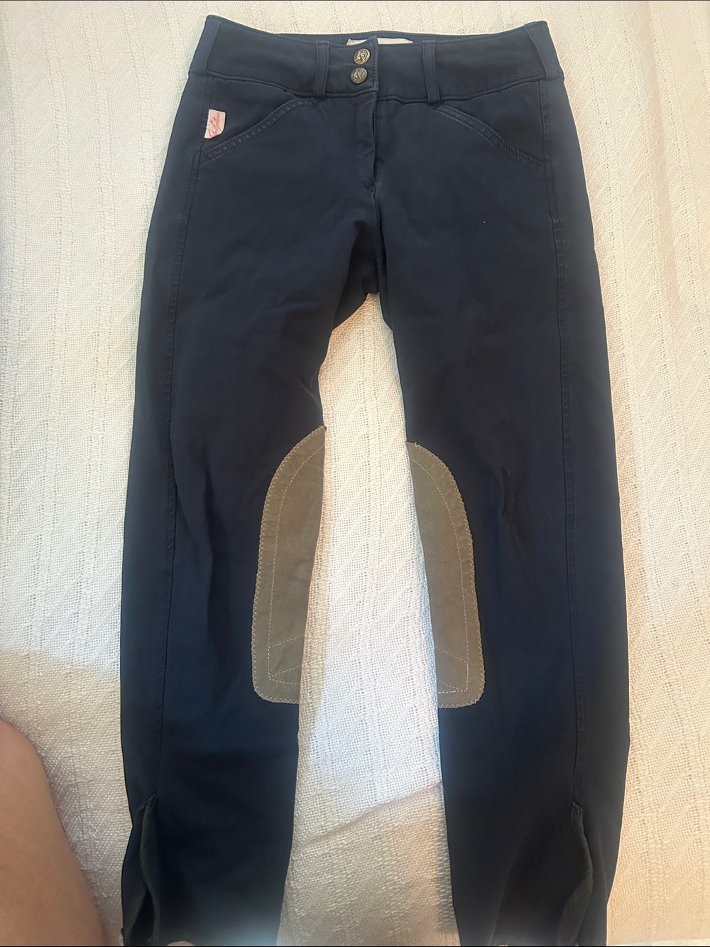 The tailored sportsman, black and blue girls breech